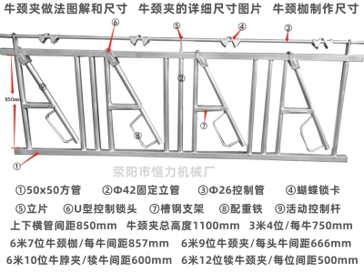 牛颈夹做法图解和尺寸